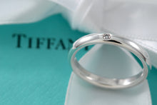 Load image into Gallery viewer, Tiffany &amp; Co. Elsa Peretti Silver Diamond Stacking Band Ring
