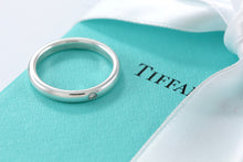 Load image into Gallery viewer, Tiffany &amp; Co. Elsa Peretti Silver Diamond Stacking Band Ring
