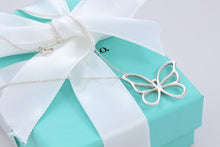 Load image into Gallery viewer, Tiffany &amp; Co. Nature Silver Large Butterfly Necklace
