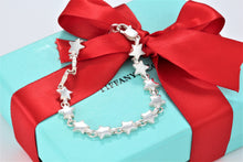 Load image into Gallery viewer, Tiffany &amp; Co. Silver Chain of Stars Link Bracelet
