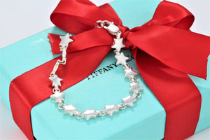 Tiffany & Co. Silver Chain of Stars Link Bracelet