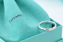 Load image into Gallery viewer, Tiffany &amp; Co. Elsa Peretti Silver Diamond Stacking Band Ring
