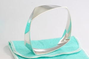 Frank Gehry Square Torque Bangle Bracelet