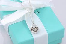 Load image into Gallery viewer, Tiffany &amp; Co. Silver Small Filigree Keyhole Heart Necklace
