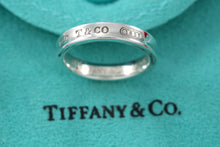 Load image into Gallery viewer, 100% Authentic Tiffany &amp; Co. Silver 1837 Narrow Band Ring
