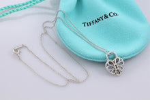 Load image into Gallery viewer, Tiffany &amp; Co. Silver Small Filigree Keyhole Heart Necklace
