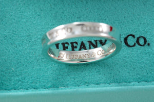 100% Authentic Tiffany & Co. Silver 1837 Narrow Band Ring