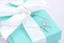 Load image into Gallery viewer, Tiffany &amp; Co. Silver Twist Ribbon Bow Necklace
