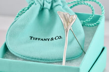 Load image into Gallery viewer, Tiffany &amp; Co. Nature Silver Ginko Leaf Flower Pedal Brooch Pin
