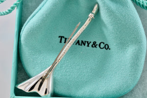 Tiffany & Co. Nature Silver Ginko Leaf Flower Pedal Brooch Pin