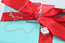 Load image into Gallery viewer, Tiffany &amp; Co. Silver Tiffany Shopping Bag Charm Pendant Necklace
