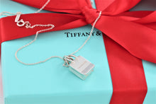 Load image into Gallery viewer, Tiffany &amp; Co. Silver Tiffany Shopping Bag Charm Pendant Necklace
