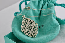 Load image into Gallery viewer, Tiffany &amp; Co. Paloma Picasso Silver Large Marrakesh Medallion Pendant Necklace

