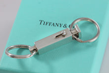 Load image into Gallery viewer, Tiffany &amp; Co. Large Rectangle Box Valet Double Key Ring Keychain Classic
