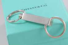 Load image into Gallery viewer, Tiffany &amp; Co. Large Rectangle Box Valet Double Key Ring Keychain Classic
