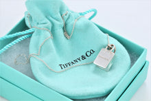 Load image into Gallery viewer, Tiffany &amp; Co. Silver Tiffany Shopping Bag Charm Pendant Necklace
