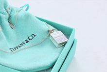 Load image into Gallery viewer, Tiffany &amp; Co. Silver Tiffany Shopping Bag Charm Pendant Necklace
