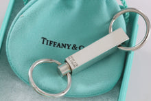Load image into Gallery viewer, Tiffany &amp; Co. Large Rectangle Box Valet Double Key Ring Keychain Classic
