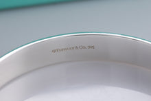 Load image into Gallery viewer, Tiffany &amp; Co. Silver Locks 2 Diamond Keyhole Bangle Bracelet
