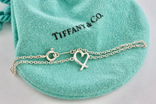 Load image into Gallery viewer, Tiffany &amp; Co. Silver Paloma Picasso Small Loving Heart Chain Bracelet
