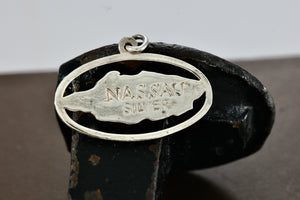 Sterling Silver Nassau Bahamas Island Charm Pendant