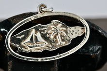 Load image into Gallery viewer, Sterling Silver Nassau Bahamas Island Charm Pendant
