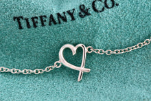 Load image into Gallery viewer, Tiffany &amp; Co. Silver Paloma Picasso Small Loving Heart Chain Bracelet
