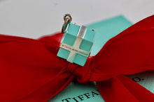 Load image into Gallery viewer, Tiffany &amp; Co. Silver Blue Enamel Giftbox Charm GERMANY
