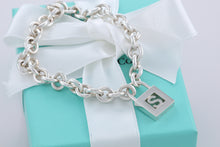 Load image into Gallery viewer, Tiffany &amp; Co. Silver Letter &quot;S&quot; Padlock Bracelet
