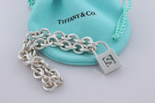 Load image into Gallery viewer, Tiffany &amp; Co. Silver Letter &quot;S&quot; Padlock Bracelet
