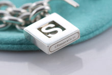Load image into Gallery viewer, Tiffany &amp; Co. Silver Letter &quot;S&quot; Padlock Bracelet
