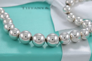 Tiffany & Co. Hardwear Silver Graduated Ball Beaded 16" Necklace