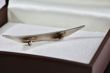 Load image into Gallery viewer, Sterling Silver Beach House Inlay Boat Brooch Pin
