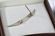 Load image into Gallery viewer, Sterling Silver Beach House Inlay Boat Brooch Pin

