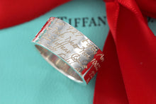 Load image into Gallery viewer, Tiffany &amp; Co. Silver Notes &quot;Fifth Ave&quot; Wide Band Ring

