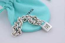 Load image into Gallery viewer, Tiffany &amp; Co. Silver Letter &quot;B&quot; Padlock Bracelet
