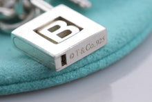 Load image into Gallery viewer, Tiffany &amp; Co. Silver Letter &quot;B&quot; Padlock Bracelet
