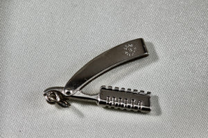 Beau Sterling Silver Barber Razorblade Charm Pendant