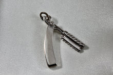 Load image into Gallery viewer, Beau Sterling Silver Barber Razorblade Charm Pendant
