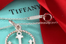 Load image into Gallery viewer, Tiffany &amp; Co. Silver Twist Anchor Pendant Necklace
