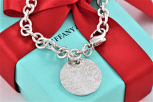 Load image into Gallery viewer, Tiffany &amp; Co. Silver Notes Wavy Round Circle Pendant Bracelet
