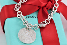 Load image into Gallery viewer, Tiffany &amp; Co. Silver Notes Wavy Round Circle Pendant Bracelet
