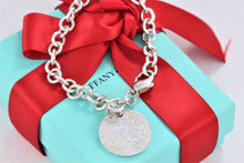 Load image into Gallery viewer, Tiffany &amp; Co. Silver Notes Wavy Round Circle Pendant Bracelet
