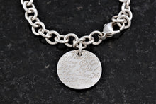 Load image into Gallery viewer, Tiffany &amp; Co. Silver Notes Wavy Round Circle Pendant Bracelet
