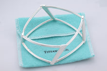 Load image into Gallery viewer, Tiffany &amp; Co. Frank Gehry Silver Open Torque Square Bangle Bracelet
