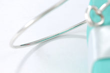 Load image into Gallery viewer, Tiffany &amp; Co. Elsa Peretti Silver Double Open Heart Bangle Bracelet
