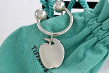 Load image into Gallery viewer, Tiffany &amp; Co. Silver Apple Charm Key Ring Keychain
