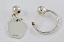 Load image into Gallery viewer, Tiffany &amp; Co. Silver Apple Charm Key Ring Keychain
