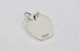 Tiffany & Co. Vintage Silver Apple Charm Pendant