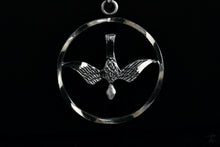 Load image into Gallery viewer, CHAPEL Sterling Silver Migrating Bird Round Circle Charm Pendant
